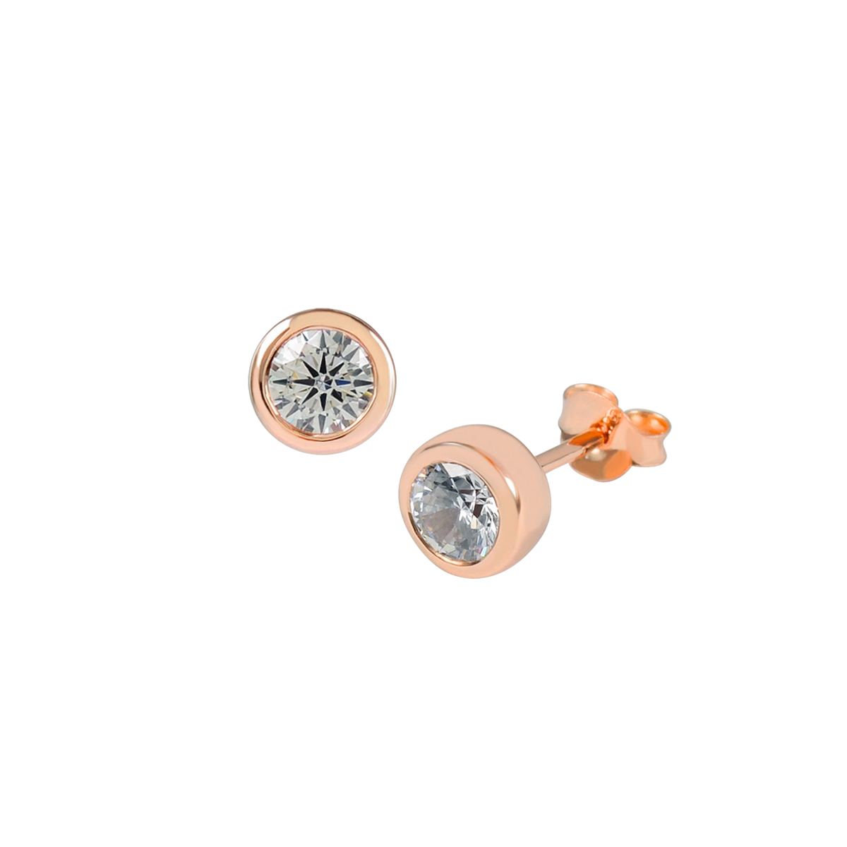 DOOSTI Damen Ohrstecker 925/Silber - Glanzpunkt