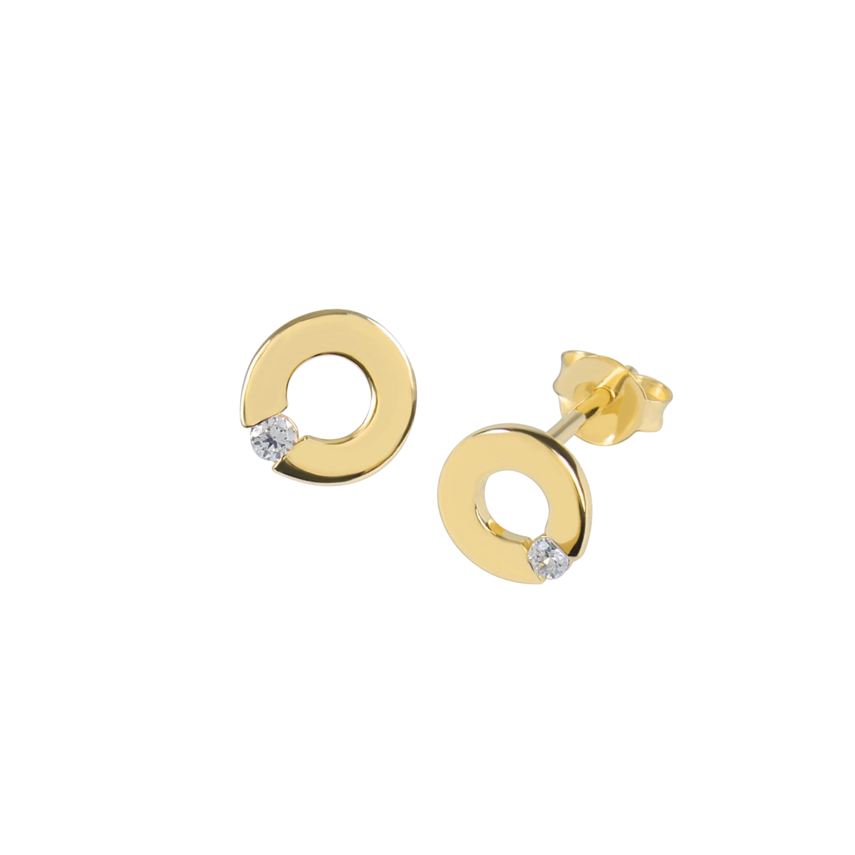 DOOSTI Damen Ohrstecker 925/Silber - Kreisglanz
