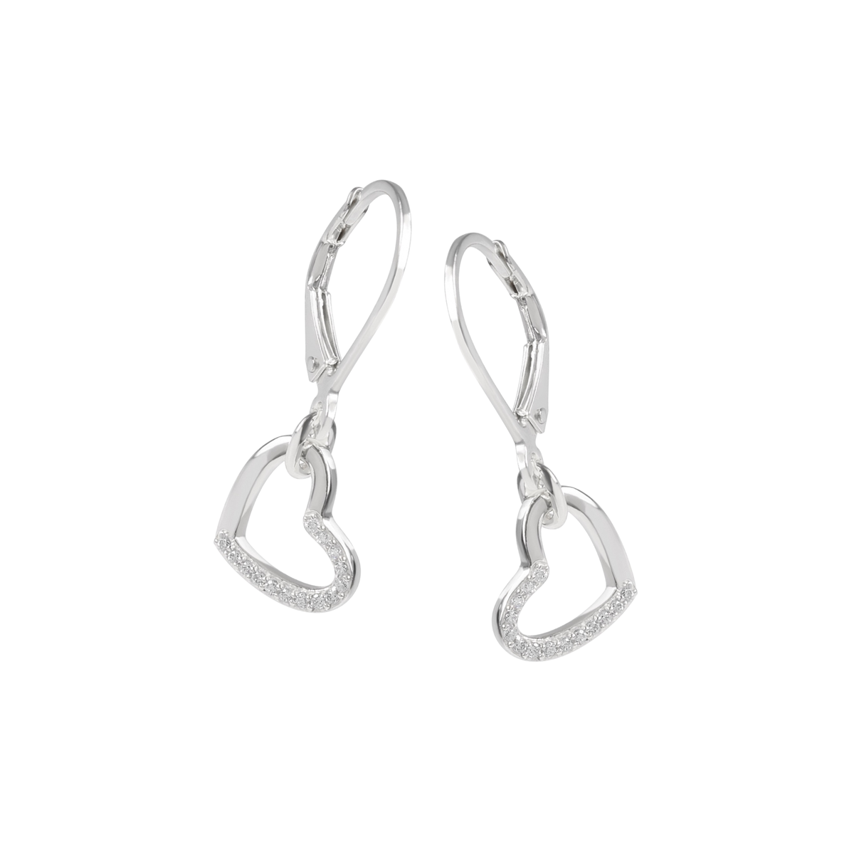 DOOSTI Damen Ohrhänger 925/Silber - Herz