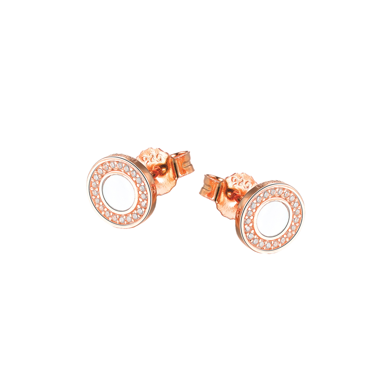 DOOSTI Damen Ohrstecker 925/Silber - Perlmutt