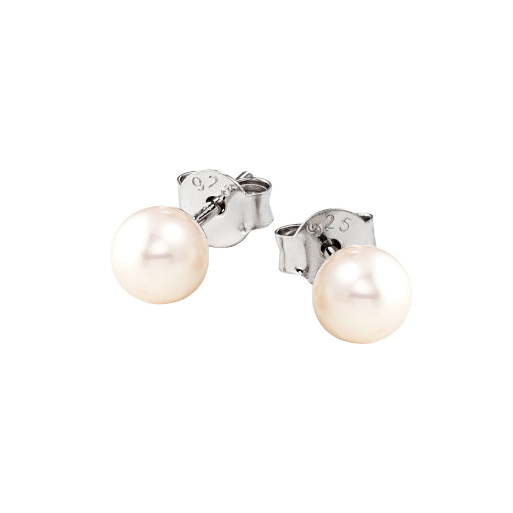 DOOSTI Damen Ohrstecker 925/Silber - Süßwasser Zuchtperle
