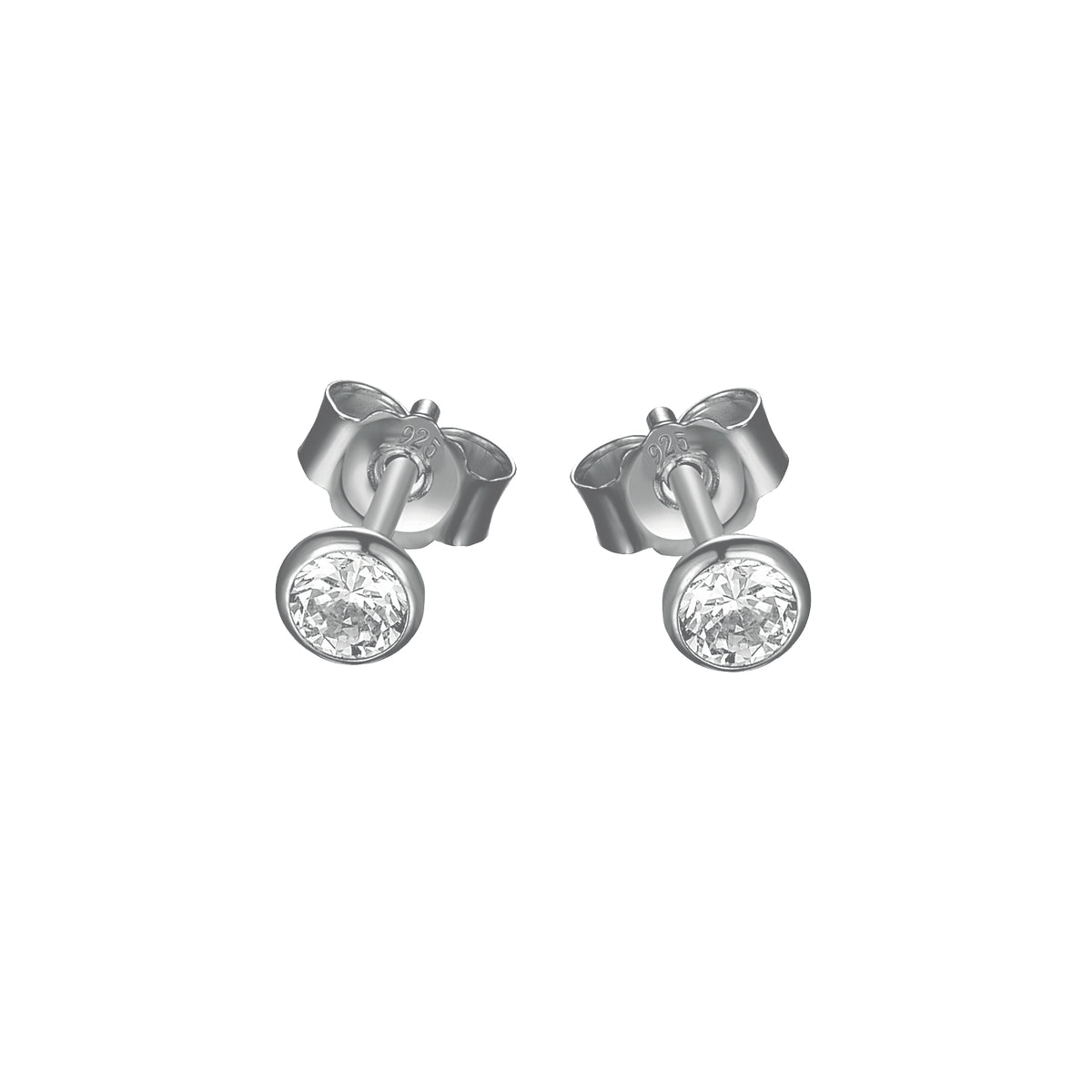 DOOSTI Damen Ohrstecker 925/Silber - Reinheit Silber
