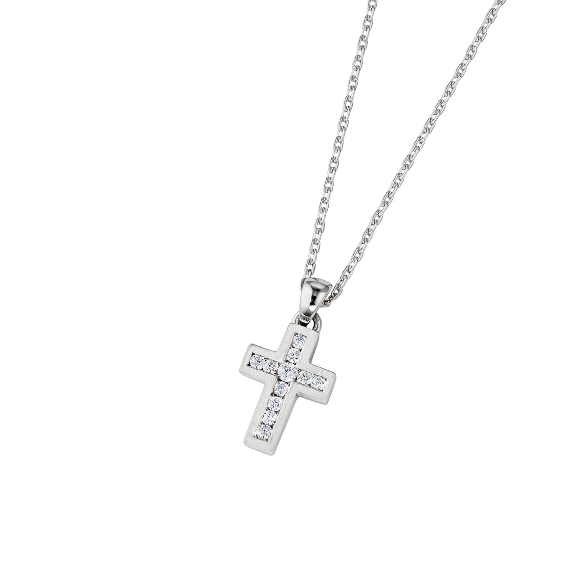 DOOSTI Damen Collier 925/Silber - Kreuz Zwei