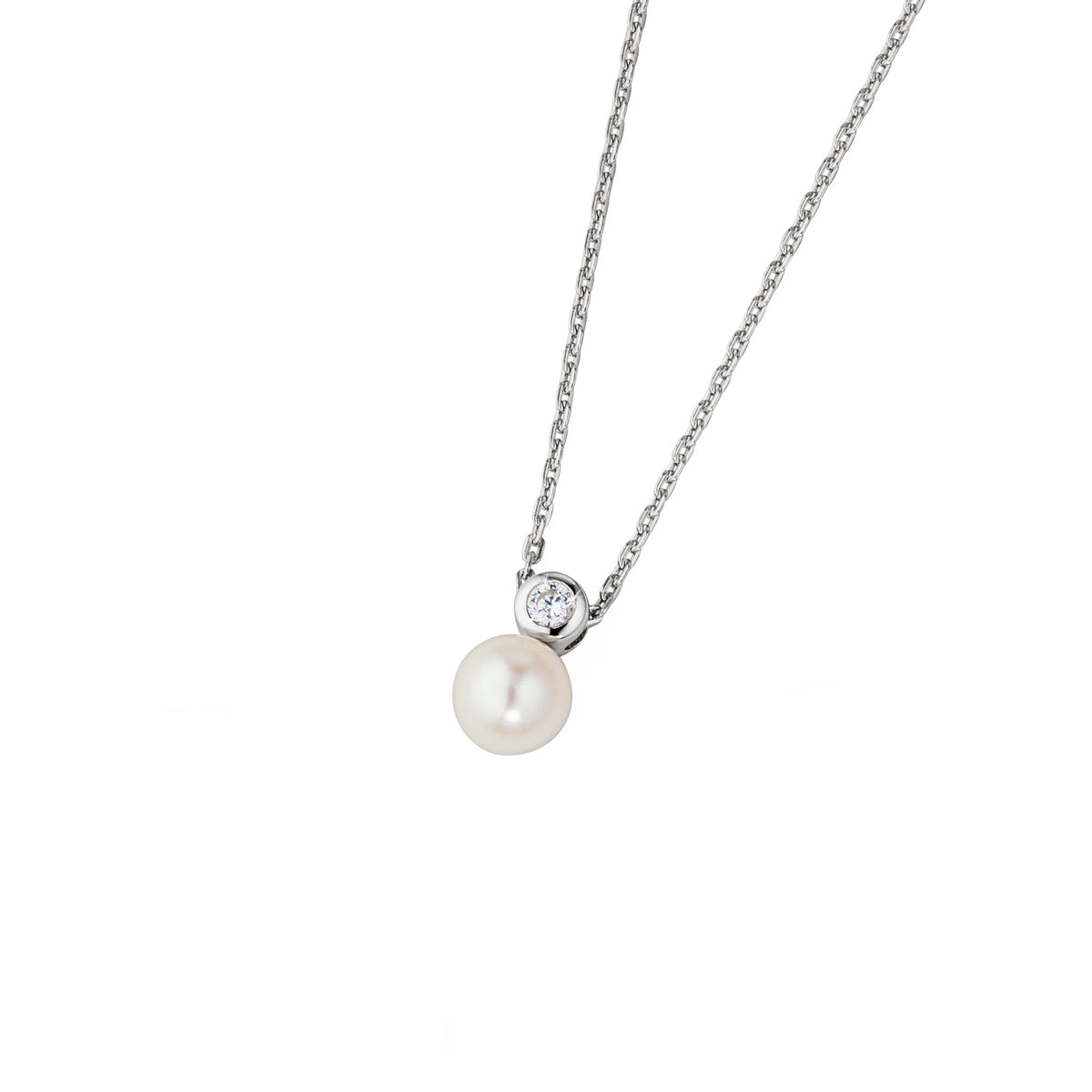 DOOSTI Damen Collier 925/Silber - Perle