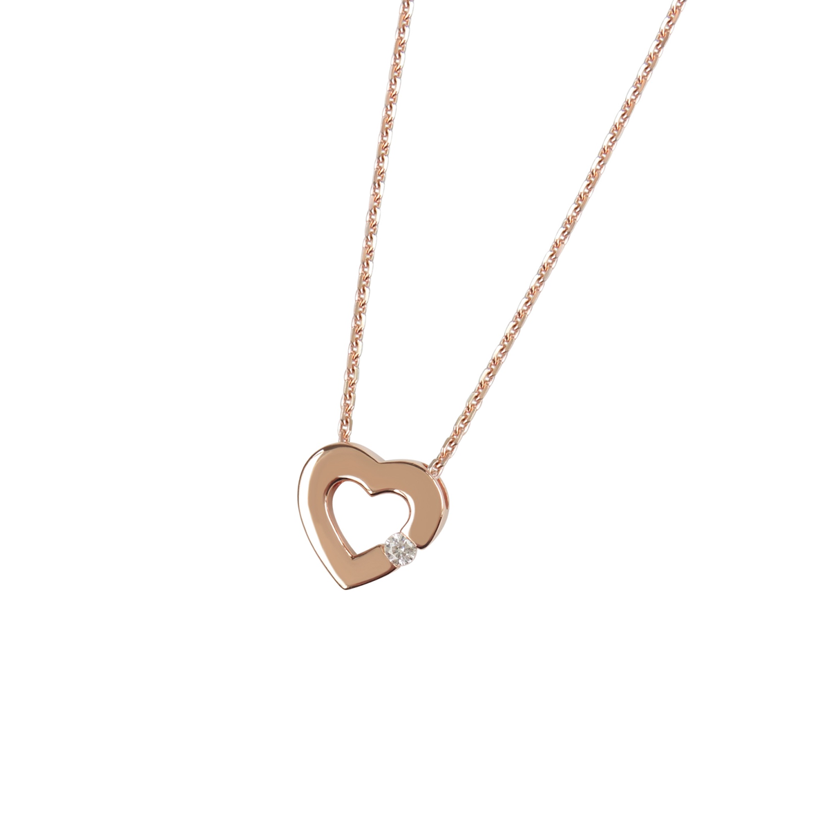 DOOSTI Damen Collier 925/Silber - Herzglanz