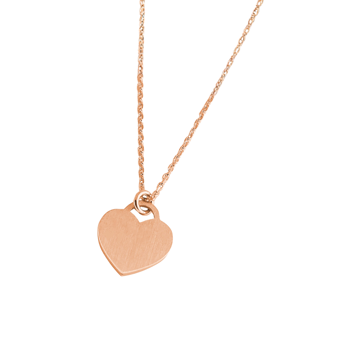 DOOSTI Damen Collier 925/Silber - Herz Platte (inkl. Gratis Gravur)