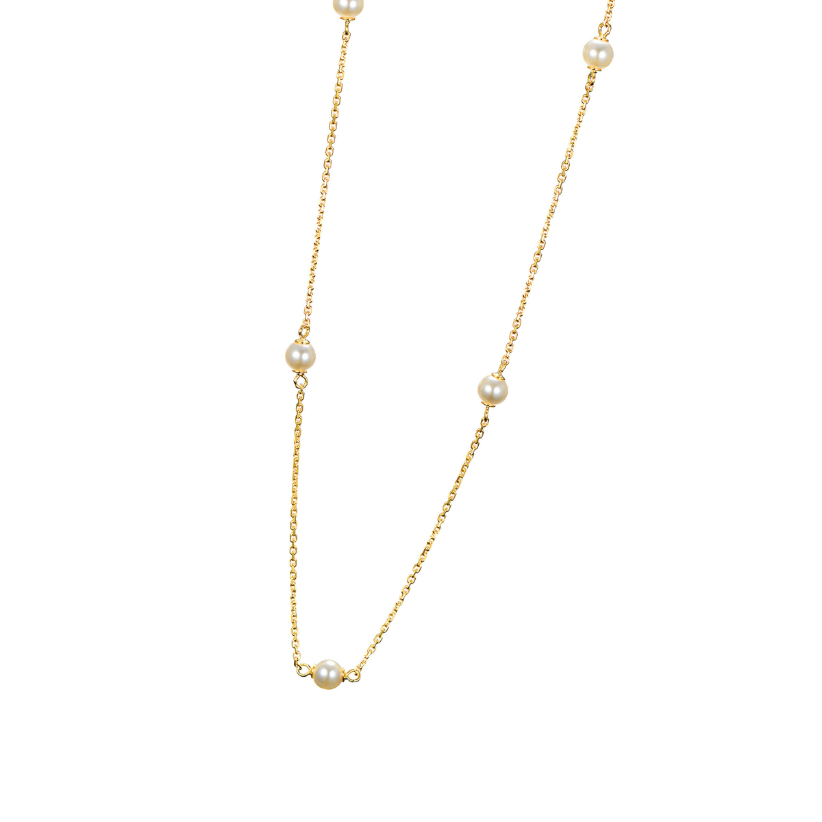 DOOSTI Damen Collier 925/Silber - Fünf Perlen