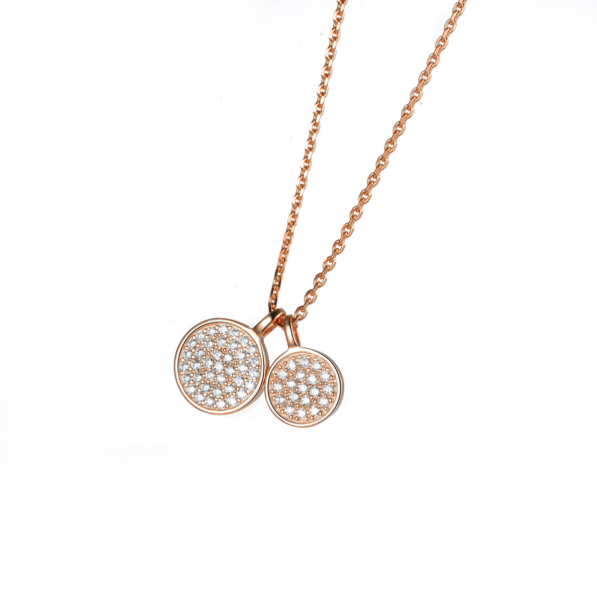 DOOSTI Damen Collier 925/Silber - Zwei Runde