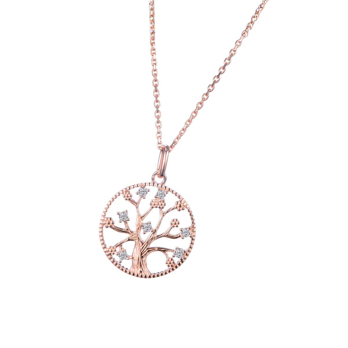 DOOSTI Damen Collier 925/Silber - Lebensbaum Zwei