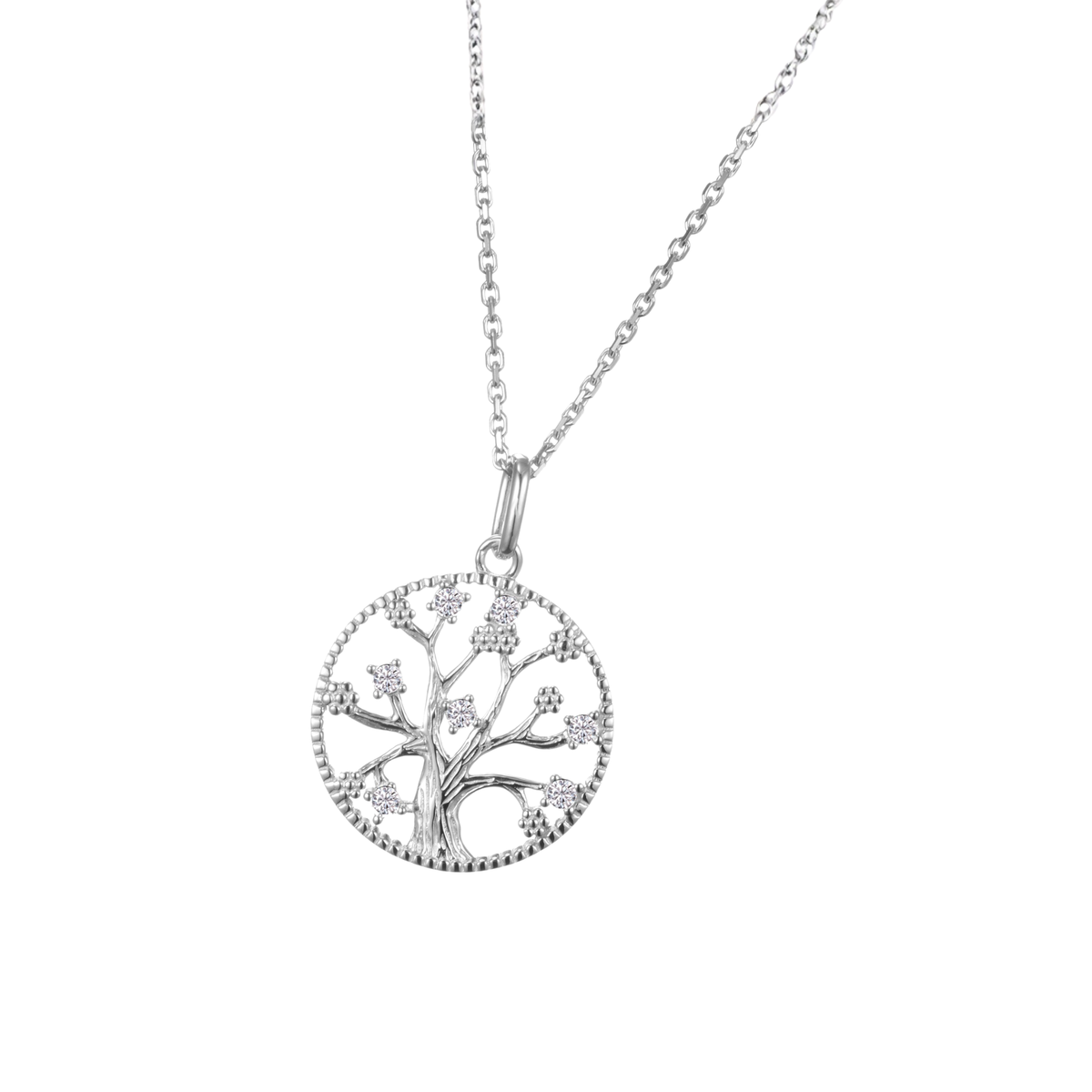 DOOSTI Damen Collier 925/Silber - Lebensbaum Zwei