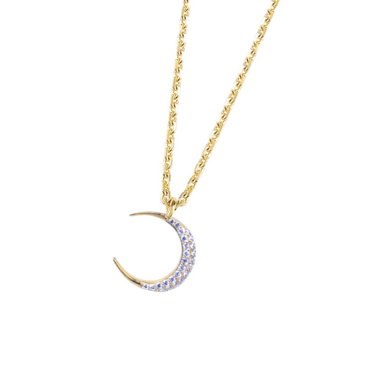 DOOSTI Damen Collier 925/Silber - Halbmond