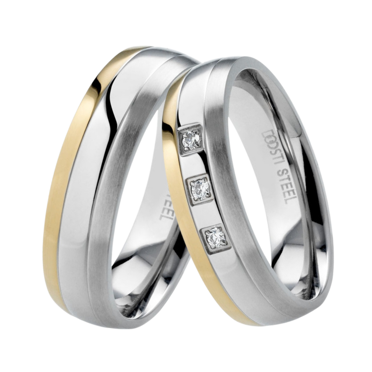 DOOSTI Partnerring / Trauring - FUNNY BICOLOR
