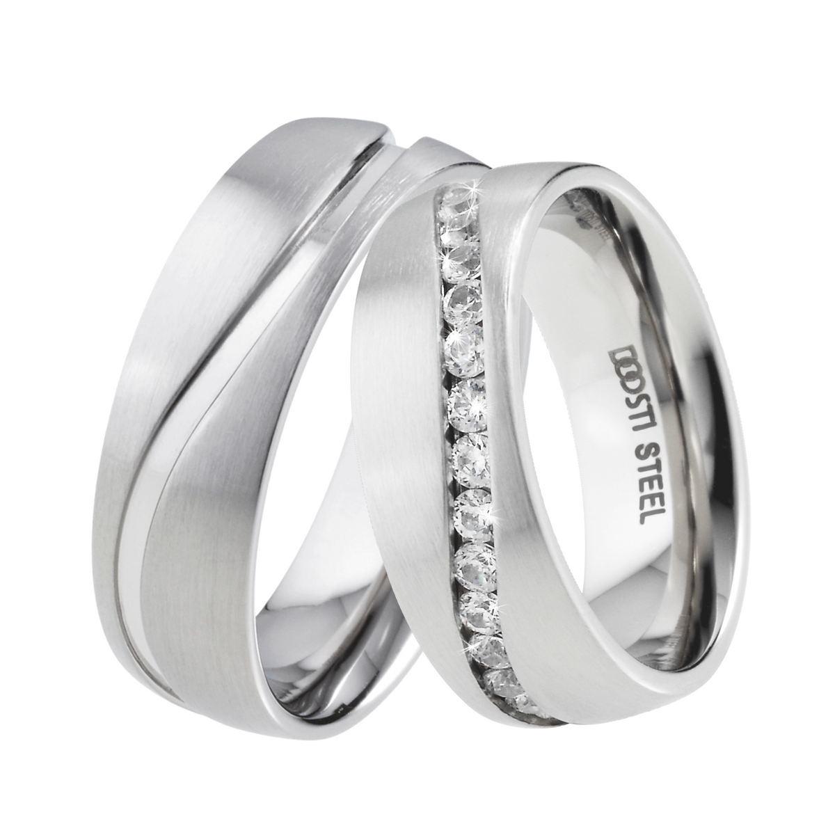 DOOSTI Partnerring / Trauring - GLAMOUR WAVE