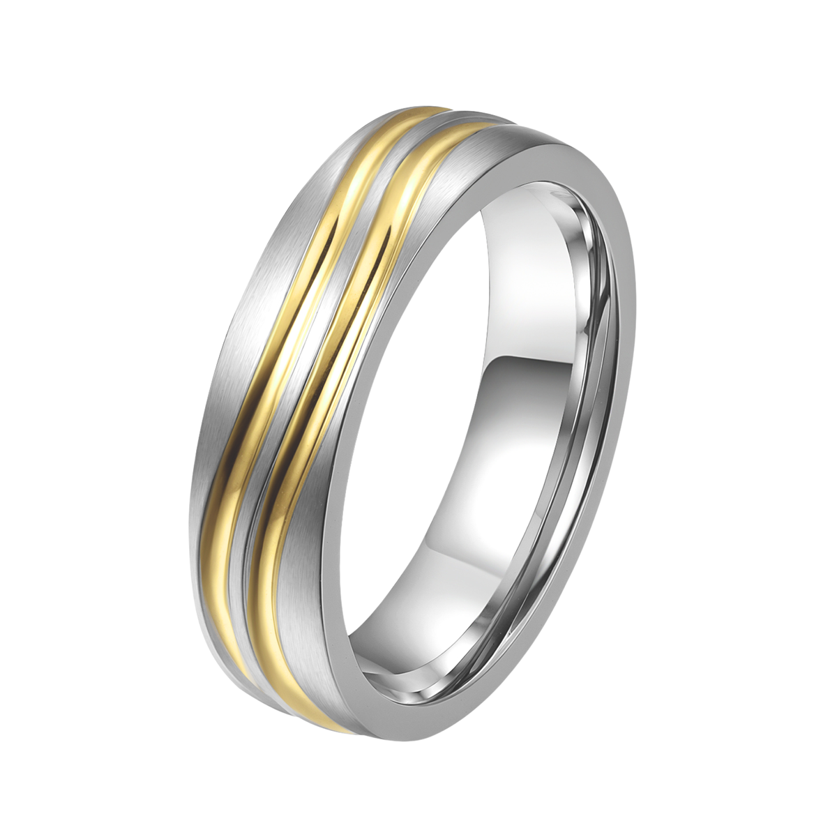 DOOSTI Partnerring / Trauring - DUOLINE YELLOW
