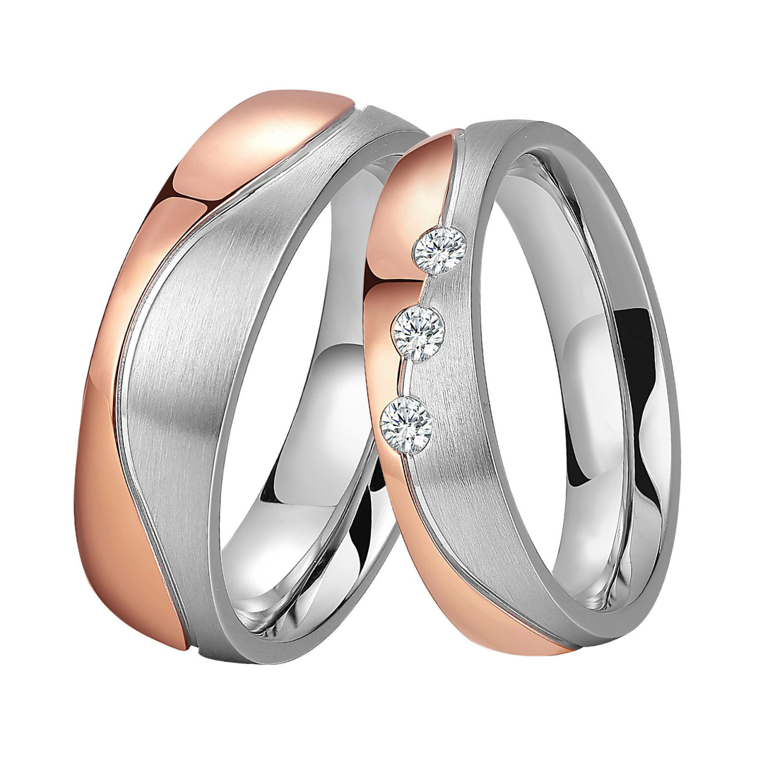 DOOSTI Partnerring / Trauring - HIGHLIGHT BICOLOR