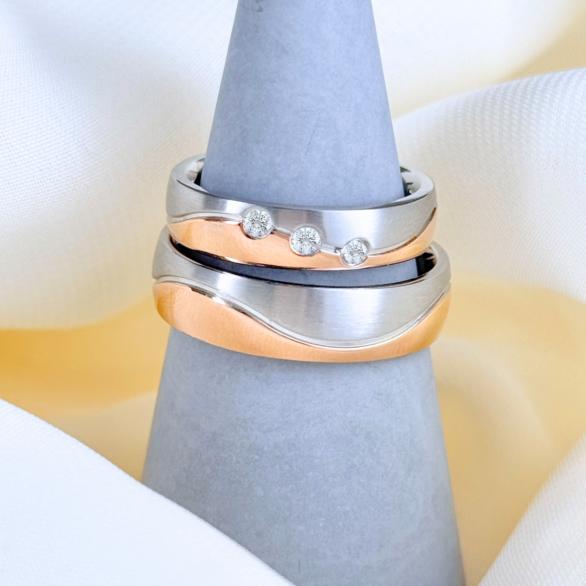 DOOSTI Partnerring / Trauring - HIGHLIGHT BICOLOR