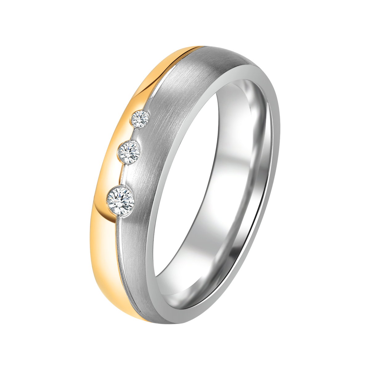 DOOSTI Partnerring / Trauring - THREE STARS BICOLOR