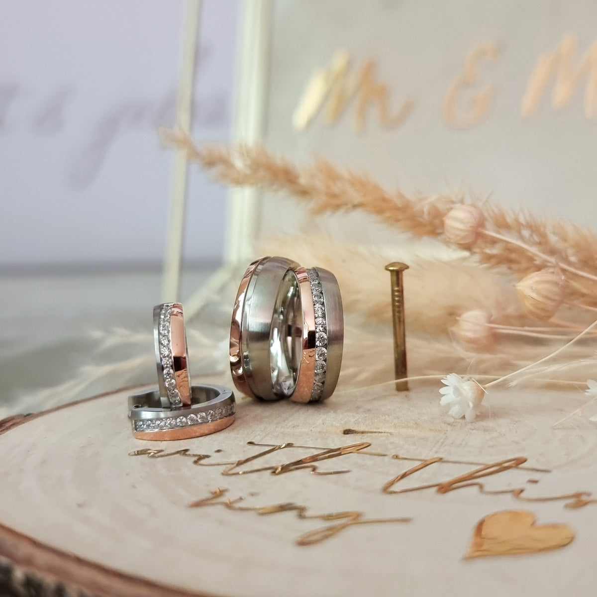 ANGEBOT Partnerringe HOPE Bicolor + Gratis Creolen