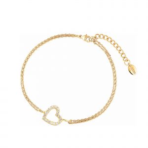 DOOSTI Damen Armband Herz 333/- Gelbgold