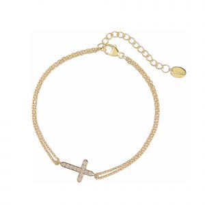 DOOSTI Damen Armband Kreuz 333/- Gelbgold