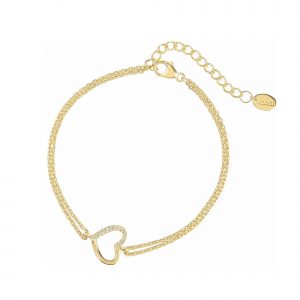 DOOSTI Damen Armband Herz 333/- Gelbgold