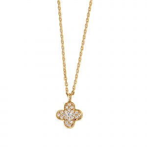 DOOSTI Damen Collier mit Anhänger 333/- Gelbgold
