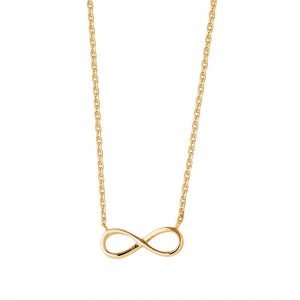 DOOSTI Damen Collier mit Anhänger Unendlichkeit 333/- Gelbgold