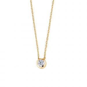 DOOSTI Damen Collier mit Anhänger 333/- Gelbgold