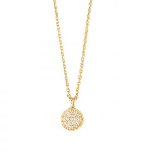 DOOSTI Damen Collier mit Anhänger 333/- Gelbgold