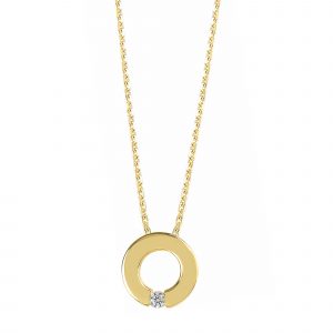 DOOSTI Damen Collier mit Anhänger 333/- Gelbgold