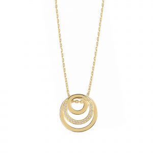 DOOSTI Damen Collier mit Anhänger 333/- Gelbgold
