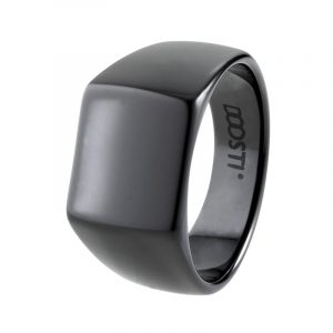 DOOSTI Keramik Siegelring Schwarz