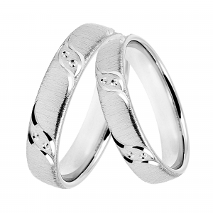 DOOSTI Partnerring / Trauring 925/- Silber - inkl. Gratis Gravur
