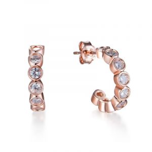 DOOSTI Damen Ohrstecker 925/- Silber Rosegold vergoldet