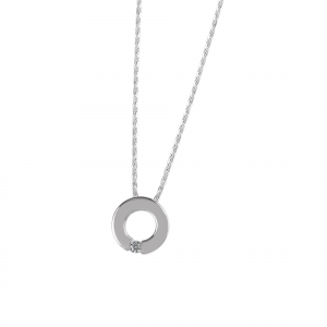 DOOSTI Damen Collier mit Anhänger 925 Silber rhodiniert