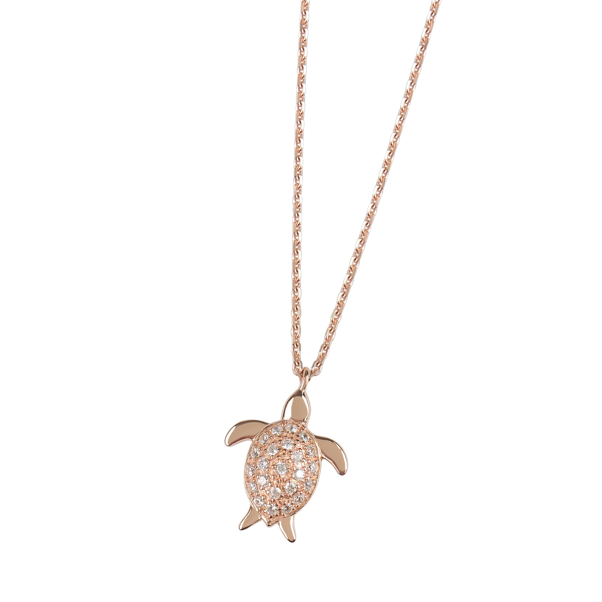 Anhänger Kette SILBER Halskette Silver necklace Schildkröte turtle Perlmutt rosa