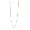 DOOSTI Damen Halskette mit Perlen 925/- Silber Rosegold vergoldet