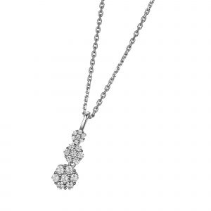 DOOSTI Damen Halskette 925/- Silber rhodiniert