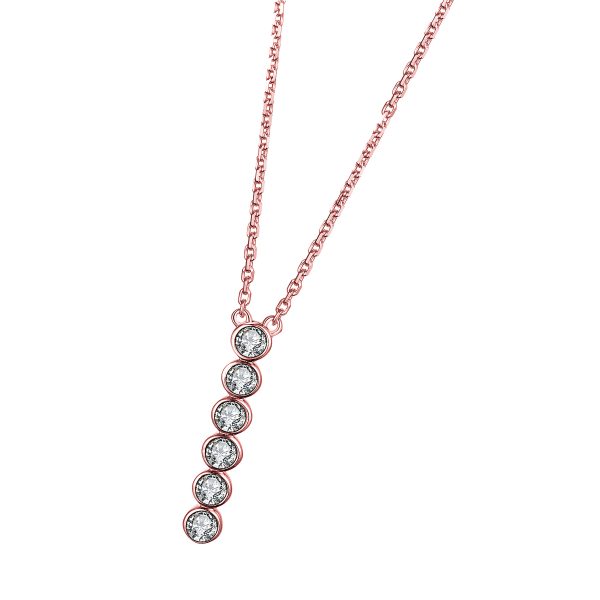 DOOSTI Damen Halskette 925/- Silber Rosegold vergoldet