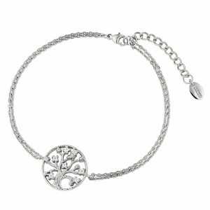 DOOSTI Zartes Armband Lebensbaum 925 Silber rhodiniert