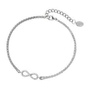 DOOSTI Damen Armband Unendlichkeit 925 Silber rhodiniert