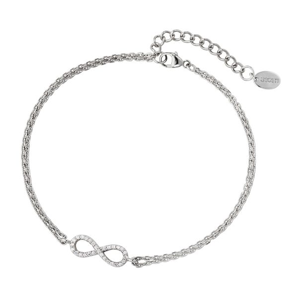 DOOSTI Damen Armband Unendlichkeit 925 Silber rhodiniert