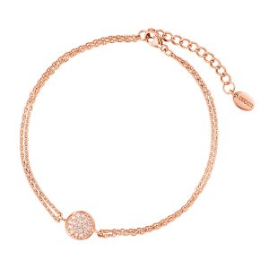 DOOSTI Zartes Armband 925 Silber Rosegold vergoldet