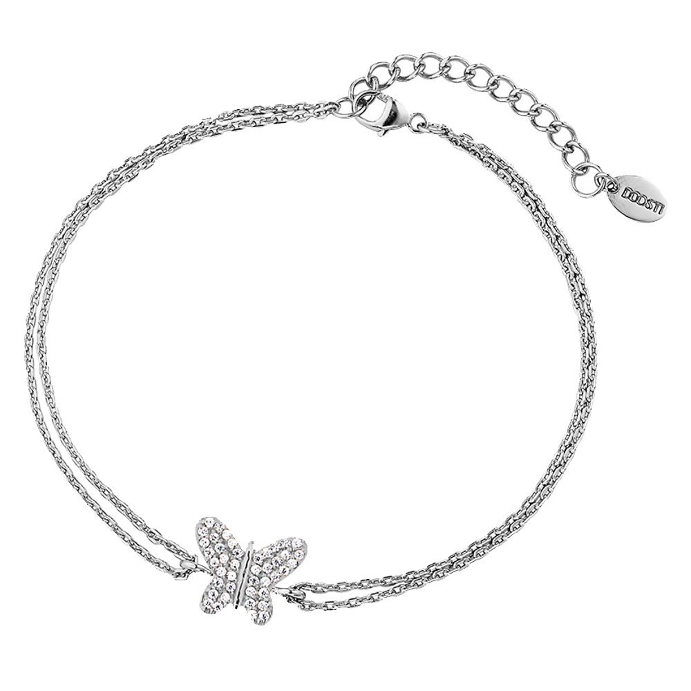 Schmetterling Damen Silber Armband 925 rhodiniert