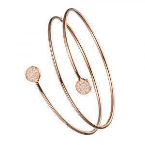 DOOSTI Damen Armreif 925/- Silber Rosegold vergoldet