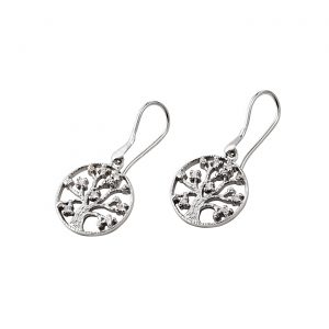 DOOSTI Zarte Ohrstecker 925 Silber rhodiniert (Paar)