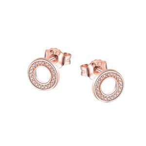 DOOSTI Damen Ohrstecker 925/- Silber Rosegold vergoldet