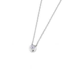 DOOSTI Damen Collier mit Anhänger 925 Silber rhodiniert