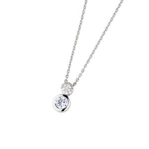 DOOSTI Damen Collier mit Anhänger 925 Silber rhodiniert