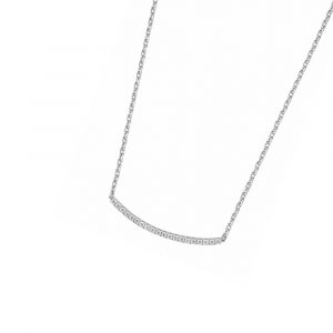 DOOSTI Zarte Halskette 925 Silber rhodiniert